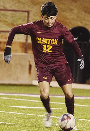 CDN | Sam Goodwyn No. 12 Austin Reynaga dribbles down the field during Clinton’s season-opening match Tuesday against the Southeast Spartans in the Tornado Bowl.