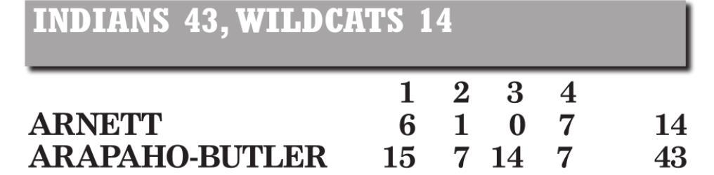 Arapaho-Butler cruises versus Arnett