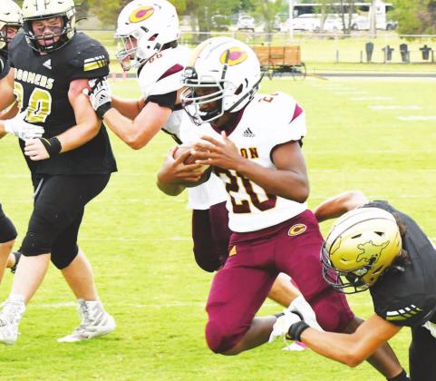 Hill scores first varsity TD