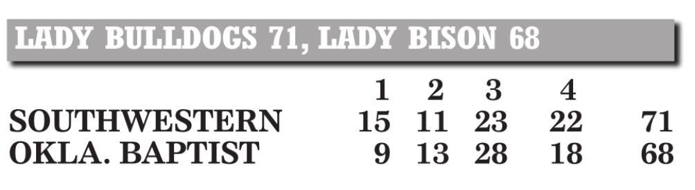 Lady Bulldogs pull off comeback vs OBU