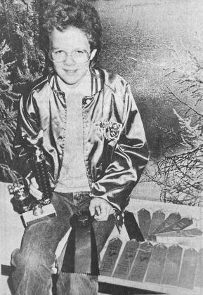 40 YEARS AGO Jennifer Stehr, Clinton 4-H Club member, collected blue ribbons by the score when she went to the Enid State Poultry Show. She took 18 birds to the event and came home with 14 ribbons, including a rosette for the New Hampshire breed champion,