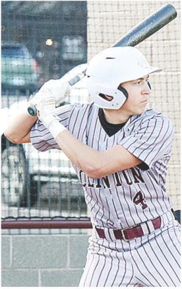 No. 4 Declan Brown tenses up as he waits the pitch during Clinton’s game against Western Heights. CDN | Sam Goodwyn