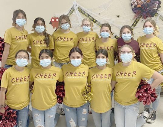 The Clinton Middle School Cheer team