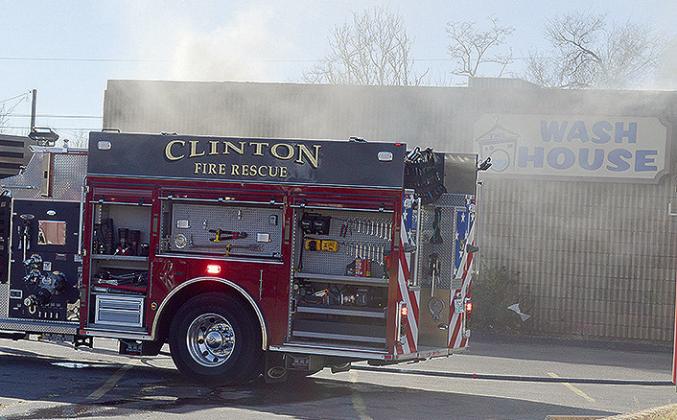 Fire strikes laundromat