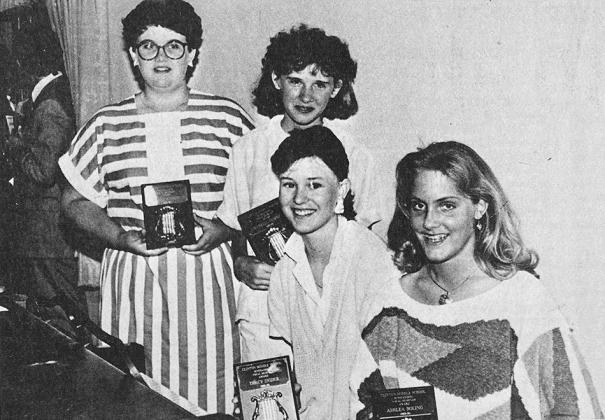 40 YEARS AGO Honored as outstanding vocal musicians were CMS girls’ chorus members, from left, Kathy Anders, Chantell Cummings, Tracy Snider and Ashlea Boling. The awards were presented during the choir banquet held in the Clinton Cumberland Presbyterian Church.