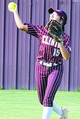 No. 15 Audrina Trout gets the ball in fast during Clinton’s home game against Bishop McGuiness. CDN | Sam Goodwyn