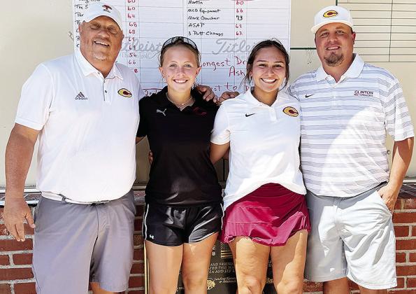 The Continue the Tradition Golf Tournament winning team consists of, from left, Brent Caldwell, Emma Ray, Tatum Fanshier, and Trevor Powers. CDN | Courtesy photo