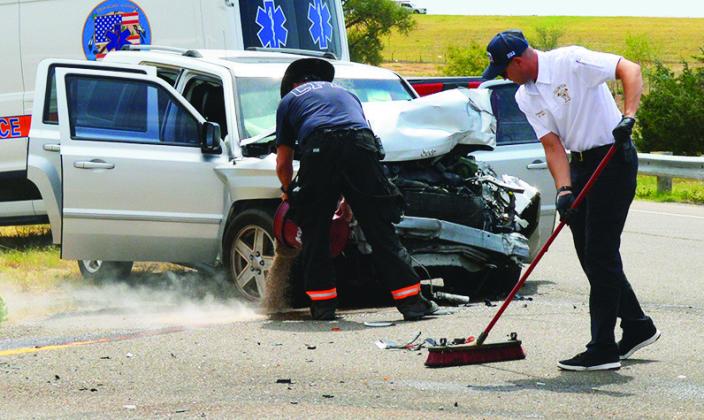 Two-vehicle crash