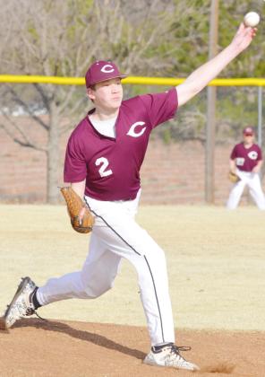 Clinton eighth grade pitcher