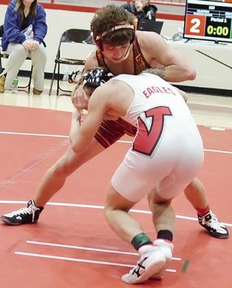 Wrestling finishes second in district duals