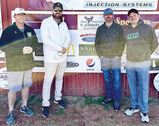 The team that won the B flight consisted of, from left, Matt Oakes, Peter Wohl, Levi Nicholson, and Clay Kauk. CDN | Courtesy photo