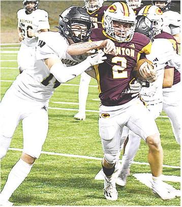 No. 2 Marcelo Juarez fights through a defender during Clinton’s home game against Woodward this season. CDN |John Kinsey