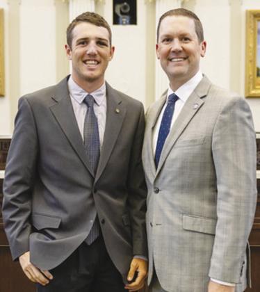 Cord McGlothlin and House Speaker Pro Tempore Anthony Moore
