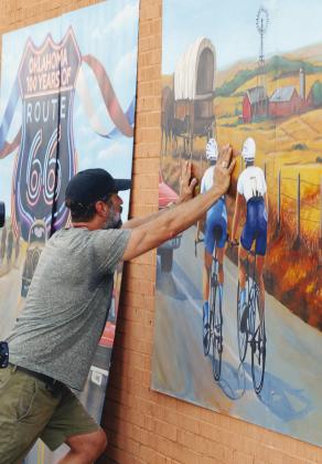 Mural hanging