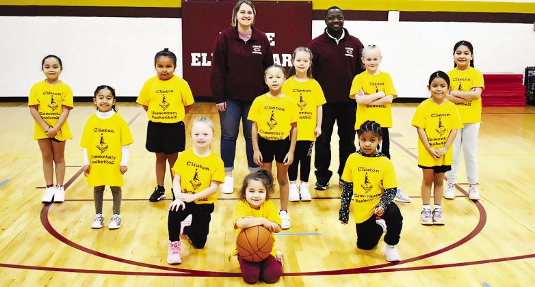 The Clinton Elementary girls’ Gold Team