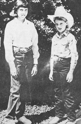 40 YEARS AGO Two young ladies vied for the 1986 Clinton Rodeo Queen title by selling tickets to the rodeo. From left, were Mandy Wright, 11, daughter of Mr. and Mrs. Ronald Wright; and Amy Miller, 9, daughter of Mr. and Mrs. Marion Miller.