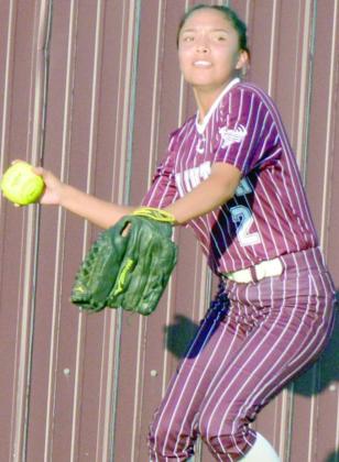 Begay loves playing softball for Clinton