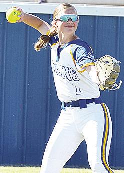 Arapaho-Butler’s Kylin Oakes throws the ball in during the Lady Indians’ home game against Leedey. CDN | Sam Goodwyn