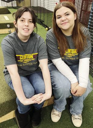 Jade Hall, left, and Olivia Campbell smile as they take in the bocce ball tournament Friday at the high school. CDN |Courtesy Photo