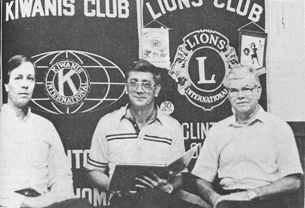 40 YEARS AGO Coming together in a community effort to bring the Quest program to Clinton’s schools were the Clinton Noon Lions Club and the Clinton Kiwanis Club. Pictured at a meeting of the two groups were, from left, Dick Smalley, president of the Kiw