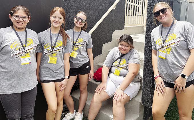 The Clinton Special Olympics team traveled to OSU to compete in the 2025 State Special Olympics. Pictured, from left, are Sophia Williams, Bella Bridgeman, Tatum Shackelford, Winter Lee and Rhylee Rodebush. CDN |Courtesy Photo