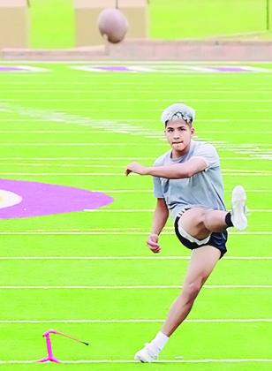 Putting in the early work on the gridiron