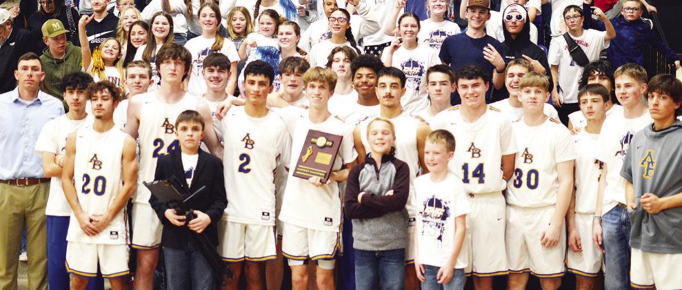 Arapaho-Butler hoops teams celebrate district championships