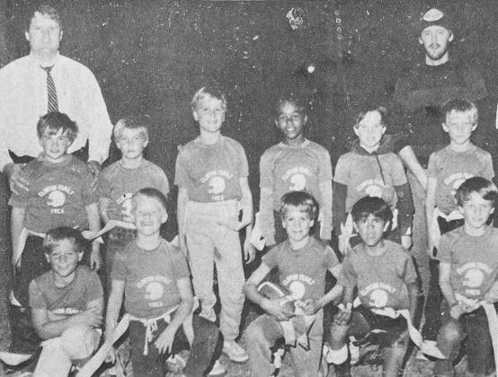 40 YEARS AGO The Cowboys weren’t just in Dallas and Stillwater. They were also one of Clinton’s YMCA flag football teams. Shown were team members, kneeling, from left, Josh Cabaniss, Greg Knabe, Ryan Meacham, James Lloyd and Aaron Graft; standing, Tob