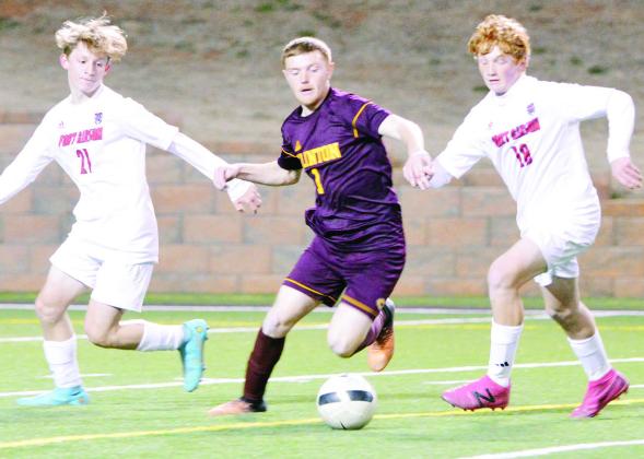 Clinton splits soccer home opener