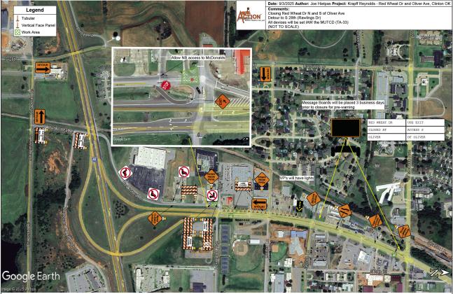 Red Wheat Drive will soon be converted to a one-way road with only southbound traffic access once construction work begins near the intersection of Red Wheat Drive and Oliver Avenue. CDN | Courtesy photo