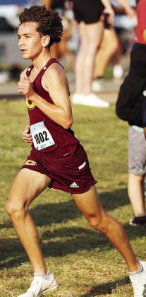 Clinton’s Bentlee Hernandez runs during the cross country meet in Weatherford Saturday to kick the season off. CDN | Courtesy photo