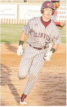 No. 2 Vince Jones hustles to third late in Clinton’s home win against the Jets. CDN | Sam Goodwyn