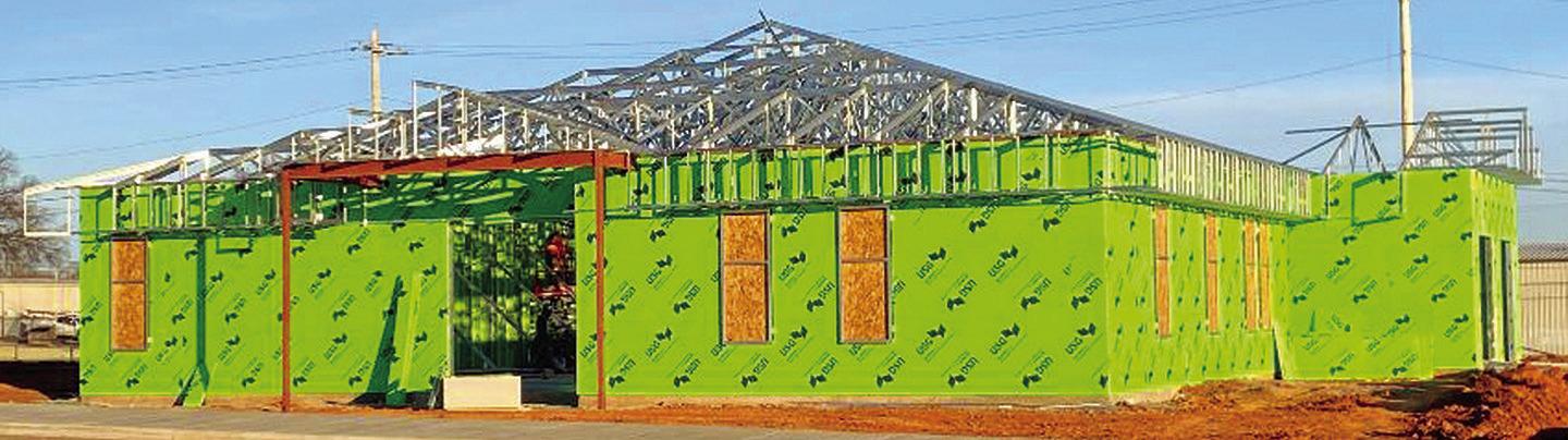 Construction rapidly continues on the new Troop H Headquarters for the Oklahoma Highway Patrol located at the former site of the Glancy Motel. CDN | Staff Photo
