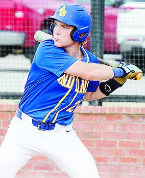 Beckett Southall focuses as he prepares to swing during A-B’s win over C-BP. CDN | Sam Goodwyn