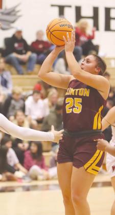 McKia Lovelace attempts a shot