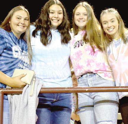 Supporting the Red Tornadoes at last Friday’s game