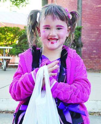 Violet Keith, daughter of Stanley and Amy Keith, won first place in the 4-yearold age group as Draculaura.
