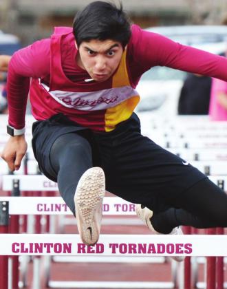 Clinton senior hurdler Eric Leon finished first in both the 110-meter and 300-meter hurdles. CDN | Collin Wieder
