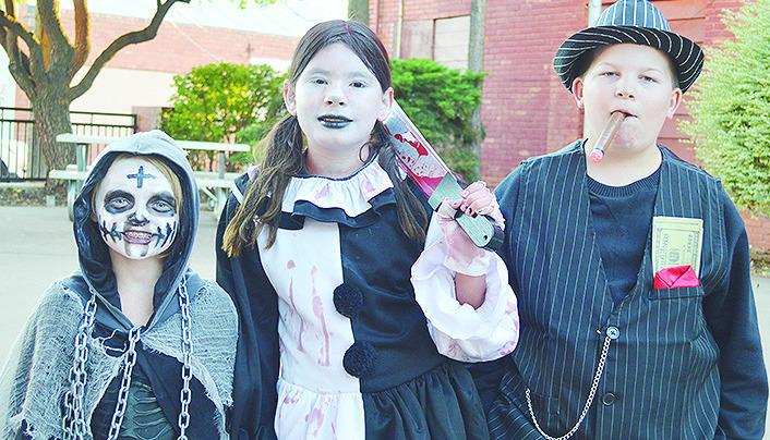 In the 10-year-old category, Dustie King, won first place as a grim reaper. Julianna Gallegos, won third place as Art the Clown, and Brayson Broadbent, won second place as a 1920s mob boss.