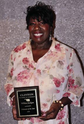 Clinton Chamber of Commerce Volunteer of the Year, Wilma Jackson