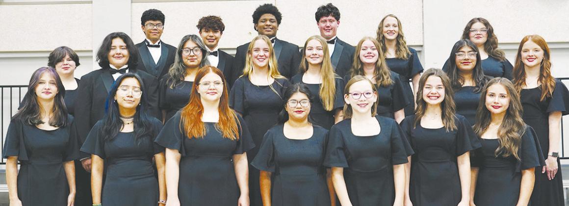 Honor choir students