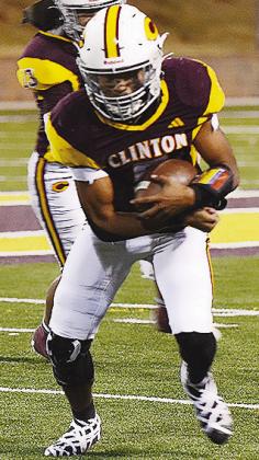 Jesus Gutierrez carries the ball last week during Clinton’s senior night game against the Douglass Trojans. CDN | Micah Ashcraft