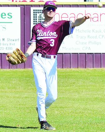 Clinton’s Craig Hunter throws the ball during the home game against Bishop McGuinness. CDN | Sam Goodwyn