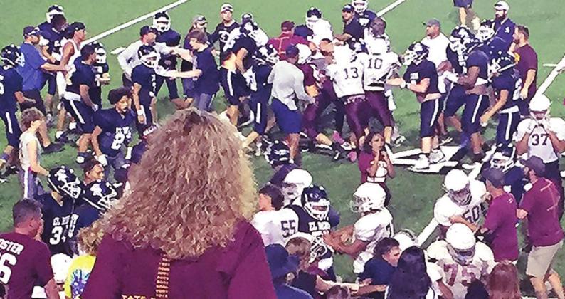 Fight erupts during CHS scrimmage
