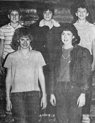 40 YEARS AGO Math Counts team members from Clinton Middle School participated in a tournament. The young mathematicians included front from left, Shane Carpenter and Julie Eirwin; back, Bobby Kiehn, Bill Long and John Louis Barrios.