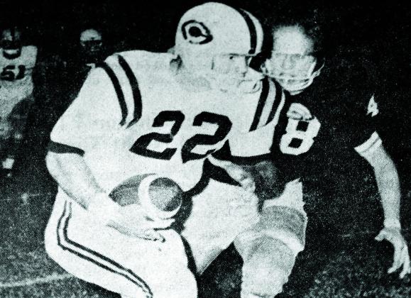 Randy Kiesau in action while playing for the Red Tornadoes. Kiesau was a defensive back for the Wichita State football team. He was killed when the team plane he was on crashed Oct. 2, 1970. CDN | Archive photo