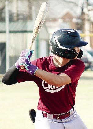 Wylder Hileman focuses at the plate as he waits patiently for the pitch during a Clinton Middle School baseball game. CDN |Courtesy Photo