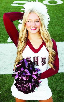 Clinton’s Jocelyn King smiles for her Pom team photo. She will be the first member in the program’s history to make All-State team. CDN | Steve Wheeler