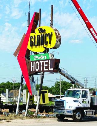 Grant secured for Glancy sign repair