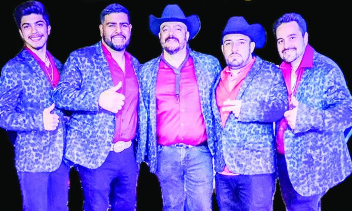From left, Alberto Flores Jr., Adrian Rivera, Alberto Flores Sr., Francisco Carrera, and Rodolfo Garcia with the group Tamborazo Korralejo set to headline the Levitt AMP Clinton Music Series concert Friday at the R.A “Dick” Lloyd Amphitheatre in McLai